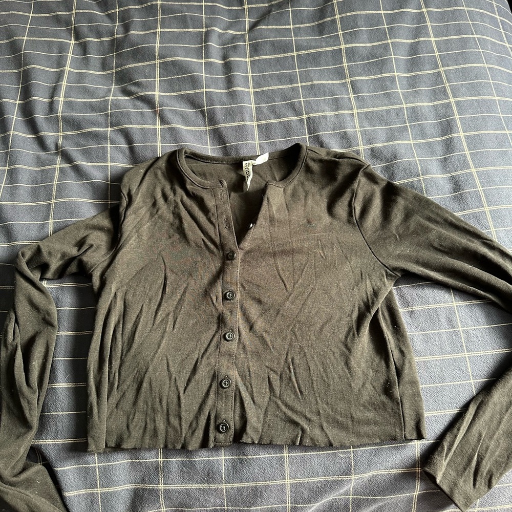 Divided Black Button-Down Shirt